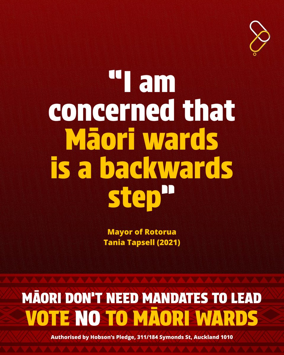 She said it as she voted against Māori wards in 2021. What has changed?
Find out why you should vote NO to Māori wards: votenotomaoriwards.nz