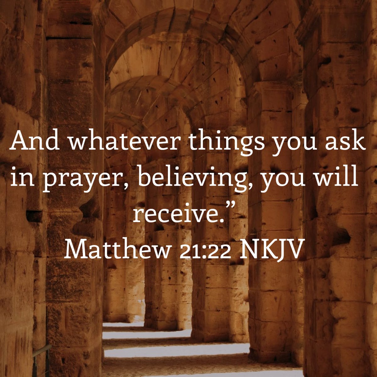 Ask, believe, and you will receive 🙏