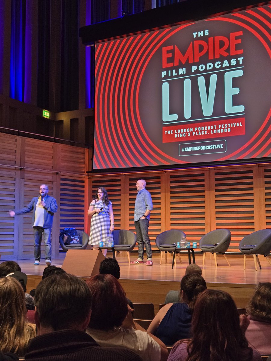 AlanPressland's tweet photo. Had a blast at last night's Empire Film Podcast Live show at @kingsplacelondon
With @ChrisHewitt @heleno84 @jamescdyer
With special guests @timkeypoet and Tom Basden
Thanks for the show and all the laughs
#empirepodcastlive #empirepodcast #empirepodcastshow #kingsplace https://t.co/Z5rt7FTpqu