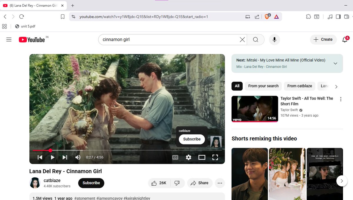 mbbairagii's tweet image. I spend my free time watching random movie edits with songs on them.
And this one? Straight up GOATed.