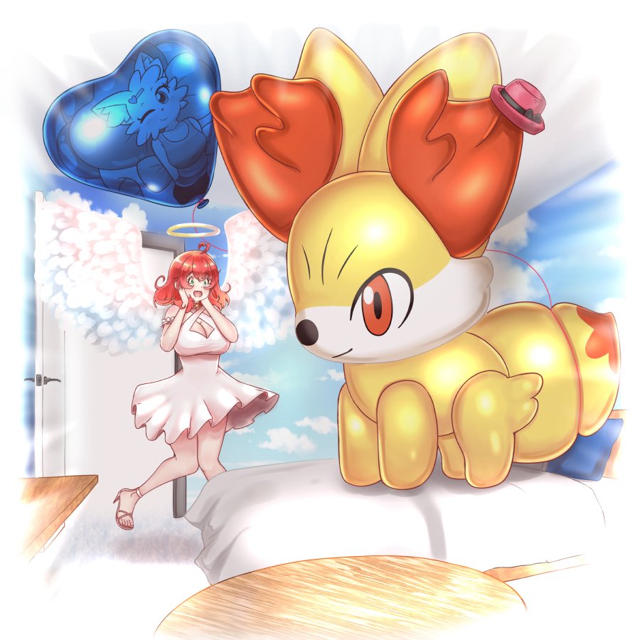 Gaz Thomson (@gazlooner) on Twitter photo ‘Oh my, where did you come from cutie?’ Seren had a very nice surprise in a new Fennekin inflatable on her bed, complete with Serena’s hat and a big blue heart 🎈of a certain mischievous friend <a href="/bwueheawt174/">blueheart174.bsky.social</a> .
Thanks <a href="/YonSenpai/">Yon Senpai</a> for the commission ‘Oh my, where did you come from cutie?’ Seren had a very nice surprise in a new Fennekin inflatable on her bed, complete with Serena’s hat and a big blue heart 🎈of a certain mischievous friend <a href="/bwueheawt174/">blueheart174.bsky.social</a> .
Thanks <a href="/YonSenpai/">Yon Senpai</a> for the commission