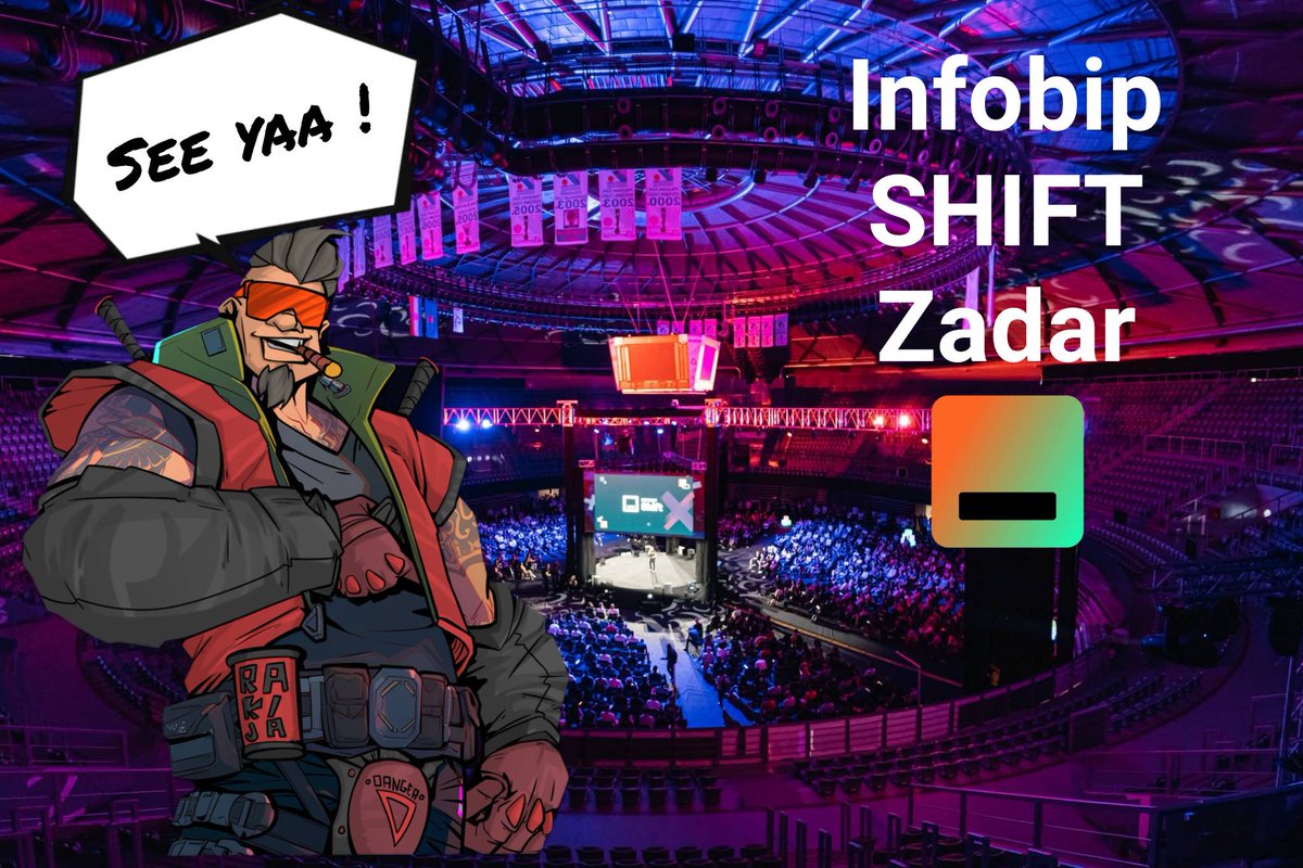 See you tomorrow 👉 <a href="/Infobip/">Infobip</a>  <a href="/InfobipShift/">Shift</a> Zadar .🔥👀

Best dev conference on the planet 🌍

We will talk about :
➡️ New projects
➡️ New partnerships
➡️ Big news coming 👀

Let’s make it legendary 💥

See ya in Zadar 🇭🇷