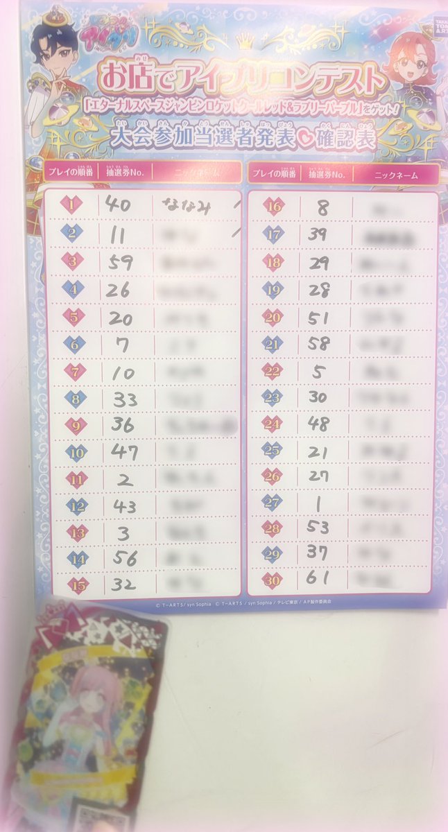 アイプリコンテスト行ってきました✨️
プリマジぶりの大会楽しかったです☺️
順番はまさかの1番乗りでした！