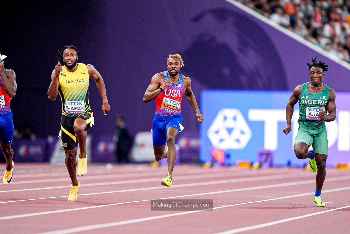 MakingOfChamps's tweet image. Kanyinsola Ajayi might not have won a medal, but what he has just done today is such a big deal. 

Giving Nigeria a lane in a stacked 100m final, and finishing 6th in a global championship... it deserves to be celebrating. 

What is even more astonishing, is that he is just…