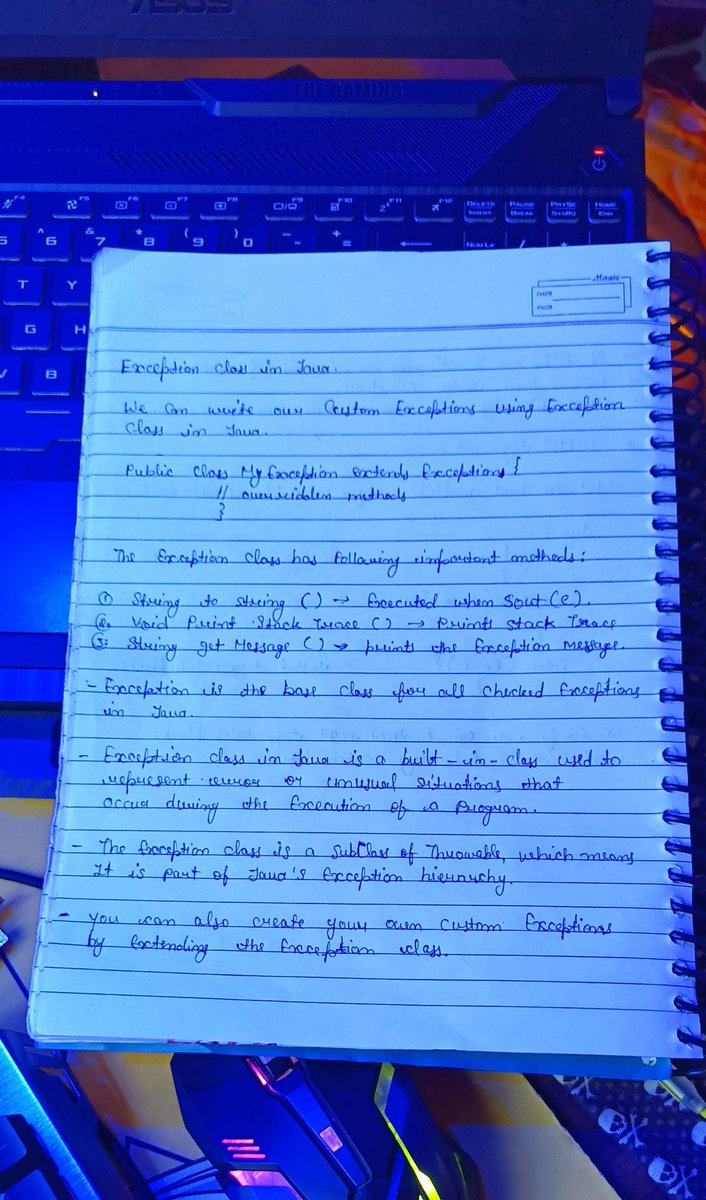 Bhanu_Codes_404's tweet image. Day 31/365 Core Java #365DaysOfCode &amp; #100DaysofJava 🚀
Today's topic👇
🔹Exception class in Java
🔹Important methods
🔹Handle problems
🔹Tree Structure
🔹Example &lt;/&gt; CODE
#letsconnect
#BuildInPublic
#Coding
#TechTwitter
#Javadeveloper
#DevCommunity
#Programming