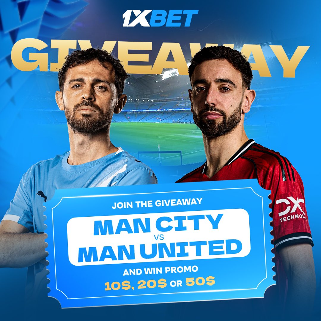 1xBet_Eng's tweet image. Manchester Derby giveaway 🤩

We have a special contest for everyone!

Rules are simple - prizes are great:
• Join our live chat under this post 
• Stay active during the game 
• ❤️ this post &amp;amp; follow @1xBet_Eng 

Let’s talk about prizes:
• 5 promo granted 
• +2 promo for…