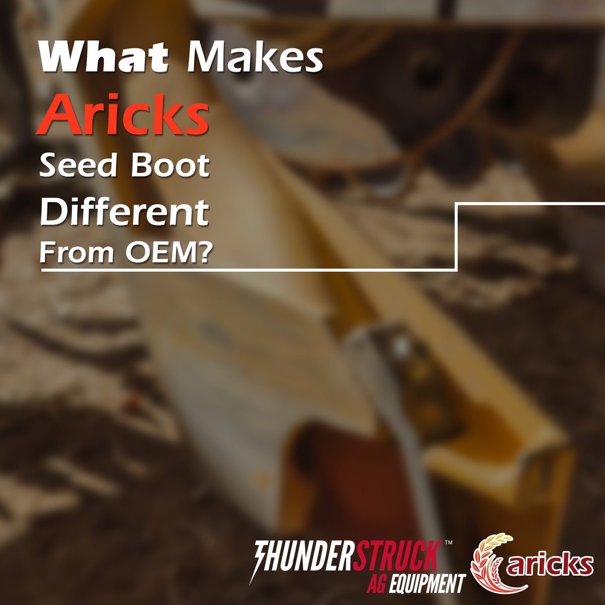 ThunderstruckAg's tweet photo. What makes the @AricksUSA Seed Boot different? Stronger material, smarter design, and a fit that eliminates common OEM issues.
See the side-by-side comparison. 👇
#Aricks #PlantingEfficiency #SeedBootUpgrade #JD #johndeere #farming #plant26 #airseeder https://t.co/APc1672Fhv