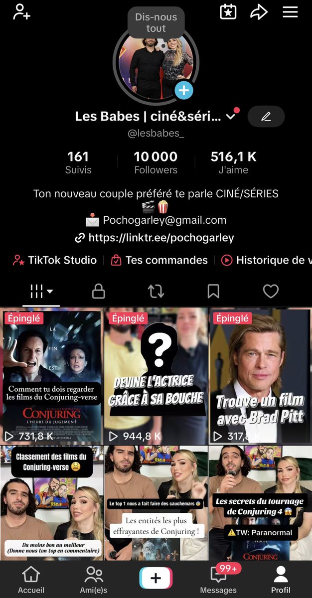 Après 6 mois de partage, passion et travail nous sommes 10k sur Tiktok 😍