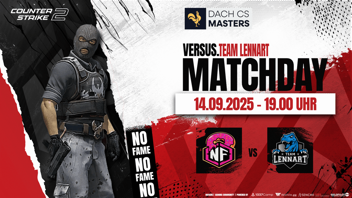 🍩 MATCHDAY – 1. SPIELTAG! 🍩

Die <a href="/dachcs/">DACH CS Masters</a> Masters Saison startet – und Team Donuts ist ready, den Server zu übernehmen! 🔥

📅14.09.2025
🕖19:00 Uhr
🆚Team Lennart
📺twitch.tv/dach_cs3
🎙 <a href="/Stavenyt/">Steven Eismann</a> &amp; <a href="/tube_y0u/">TubeYou</a>

Der erste Schritt Richtung Traum-Saison beginnt heute Abend –