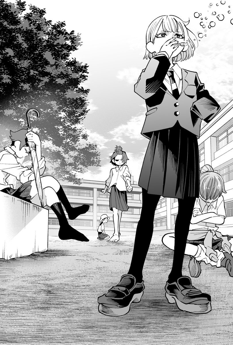 #3連休はフォロワーが増えるらしい 

昼休みに名シーンを再現する 女子高生たち