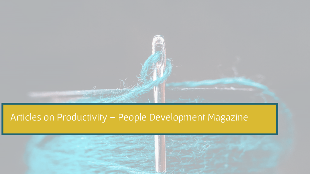 Productivity as part of a performance measurement package is a valuable measure. However, we need to temper gauging success purely in terms of productivity

Articles on Productivity - People Development  bit.ly/3ixnUjj   

peopledevelopmentmagazine.com
