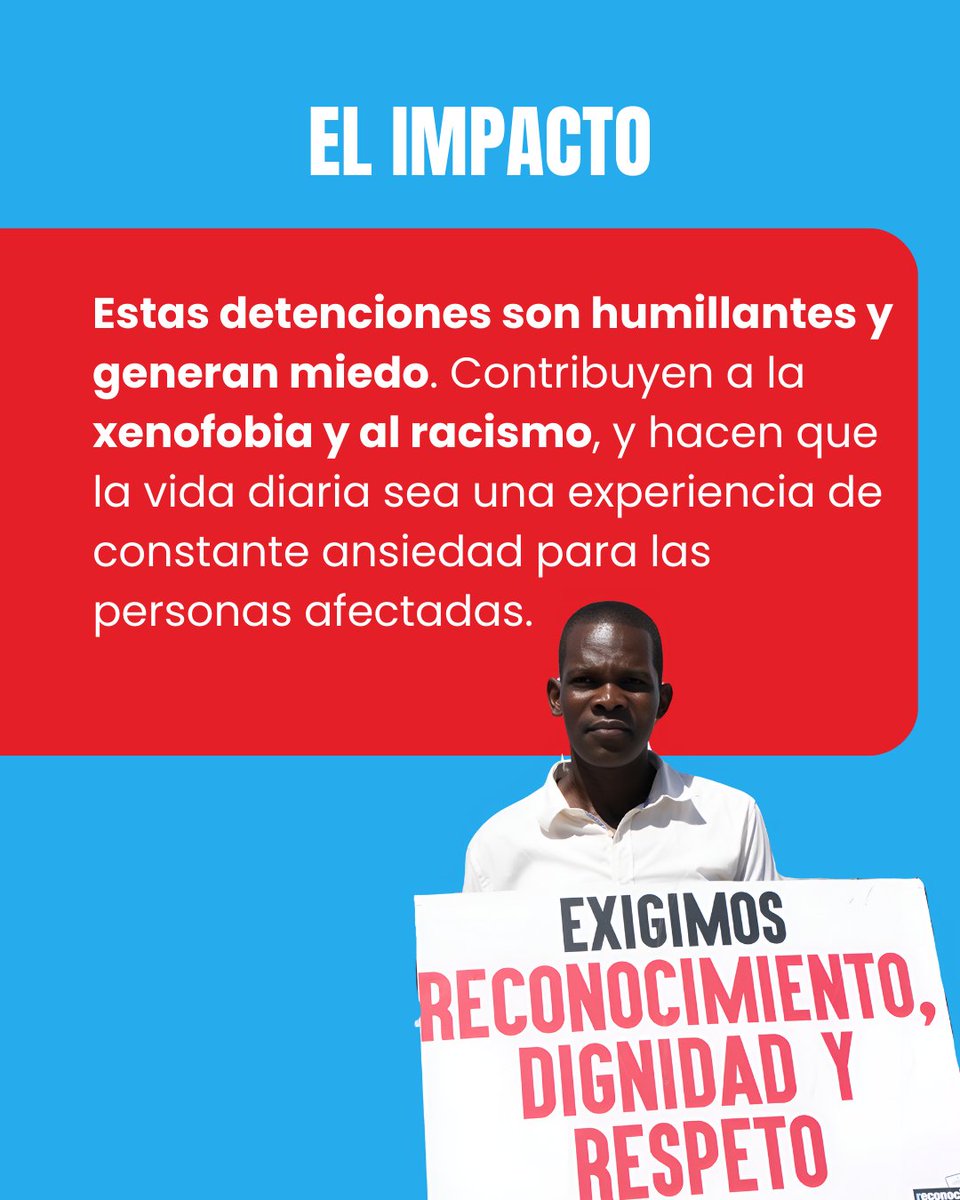Ser negro o de ascendencia haitiana no debería ser un riesgo. Sin embargo, en RD, muchas personas son detenidas y expulsadas injustamente. 📢 ¡Basta de racismo! #NoAlRacismo #23S #Apàtrida #Reconocido