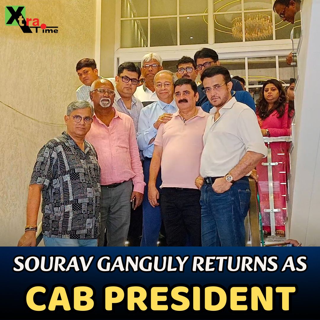xtratimeindia's tweet photo. After 6 years, Sourav Ganguly set to return as Bengal cricket chief unopposed; files nomination papers.
#SouravGanguly #CAB #CABElection #CABPresident #XtraTime https://t.co/QfeXnwQwNY