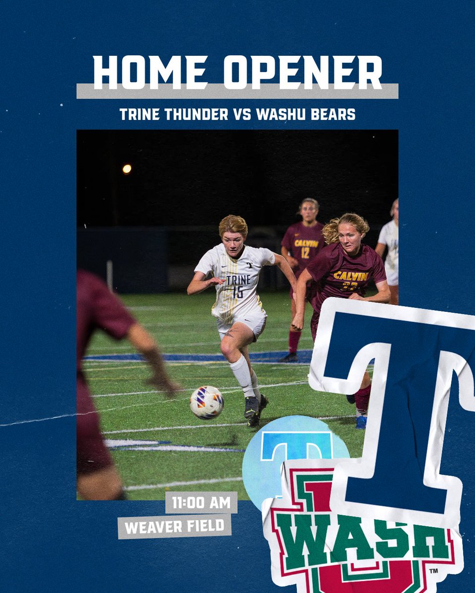 Women’s Soccer hosts Wash U for their first home game of the season!
#TrineNation
