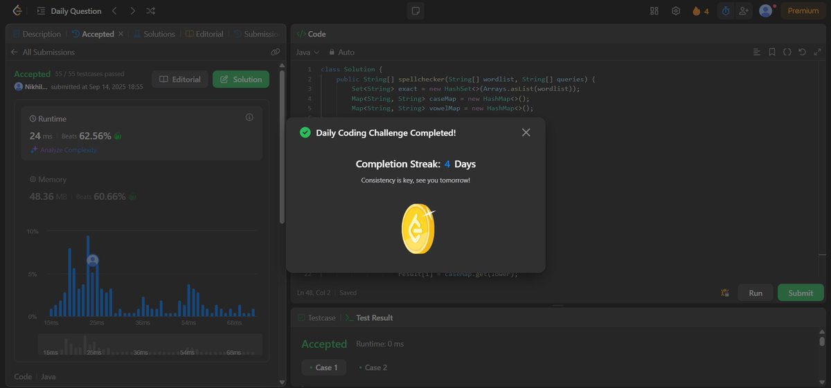 nikhilshaw575's tweet image. Used #HashMap , #HashSet for Today's POTD
@LeetCode #LeetCode #java