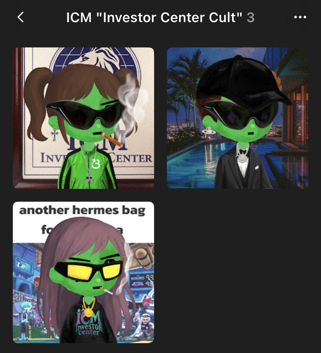 Green cult 🟩

Gonna follow all $ICM investooors