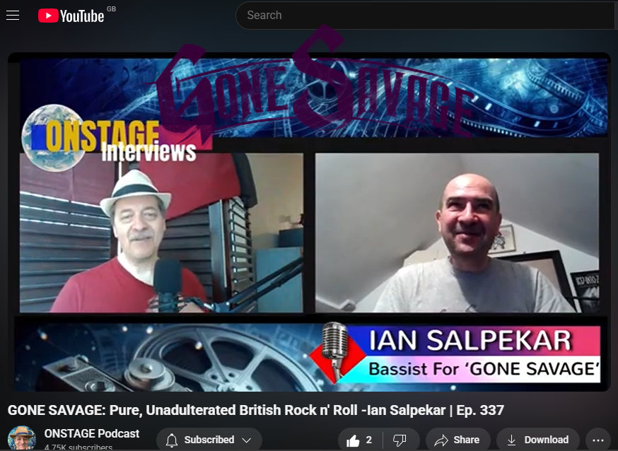 Gone Savage (@gonesavageband) on Twitter photo Brand new interview up now with <a href="/theParishTorch/">ONSTAGE Music Podcast</a> !
GONE SAVAGE: Pure, Unadulterated British Rock n' Roll - Ian Salpekar | Ep. 337
Please use this link - youtu.be/Q8N4zhcPHAk?si… Brand new interview up now with <a href="/theParishTorch/">ONSTAGE Music Podcast</a> !
GONE SAVAGE: Pure, Unadulterated British Rock n' Roll - Ian Salpekar | Ep. 337
Please use this link - youtu.be/Q8N4zhcPHAk?si…