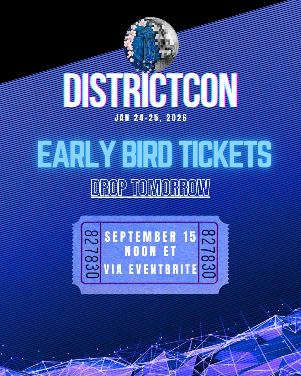 🪩 G E T  R E A D Y  🪩
eventbrite.com/e/districtcon-…