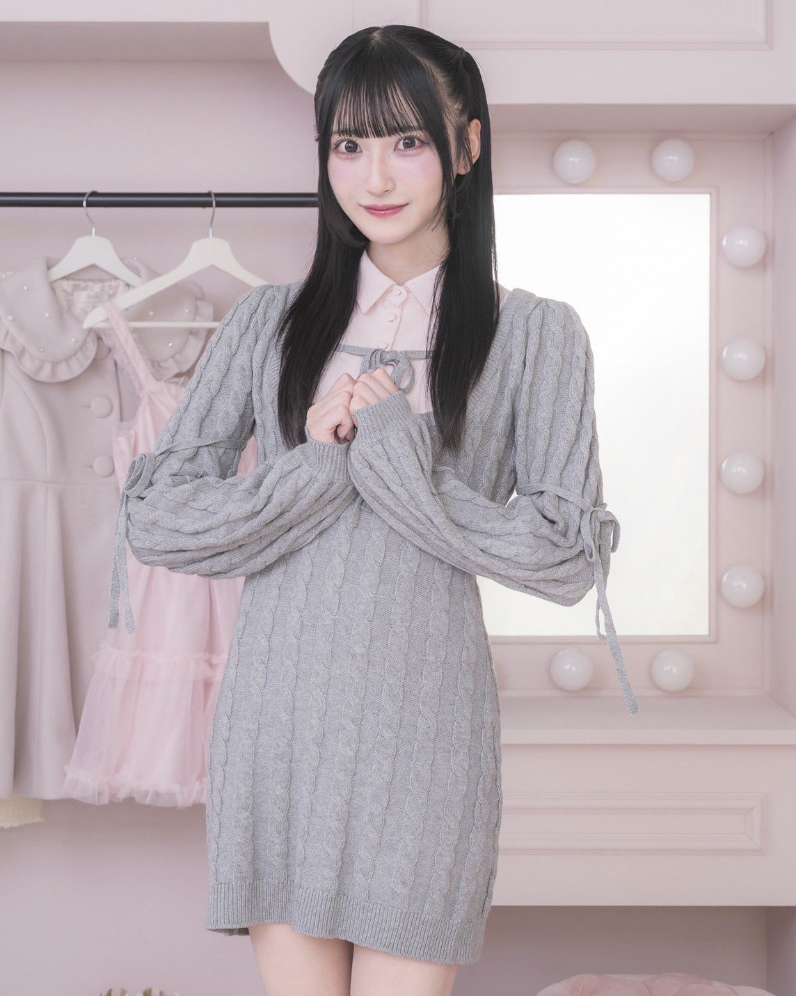 pium レイヤードケーブルニットワンピ ♡ 5/16(fri)〜 pium