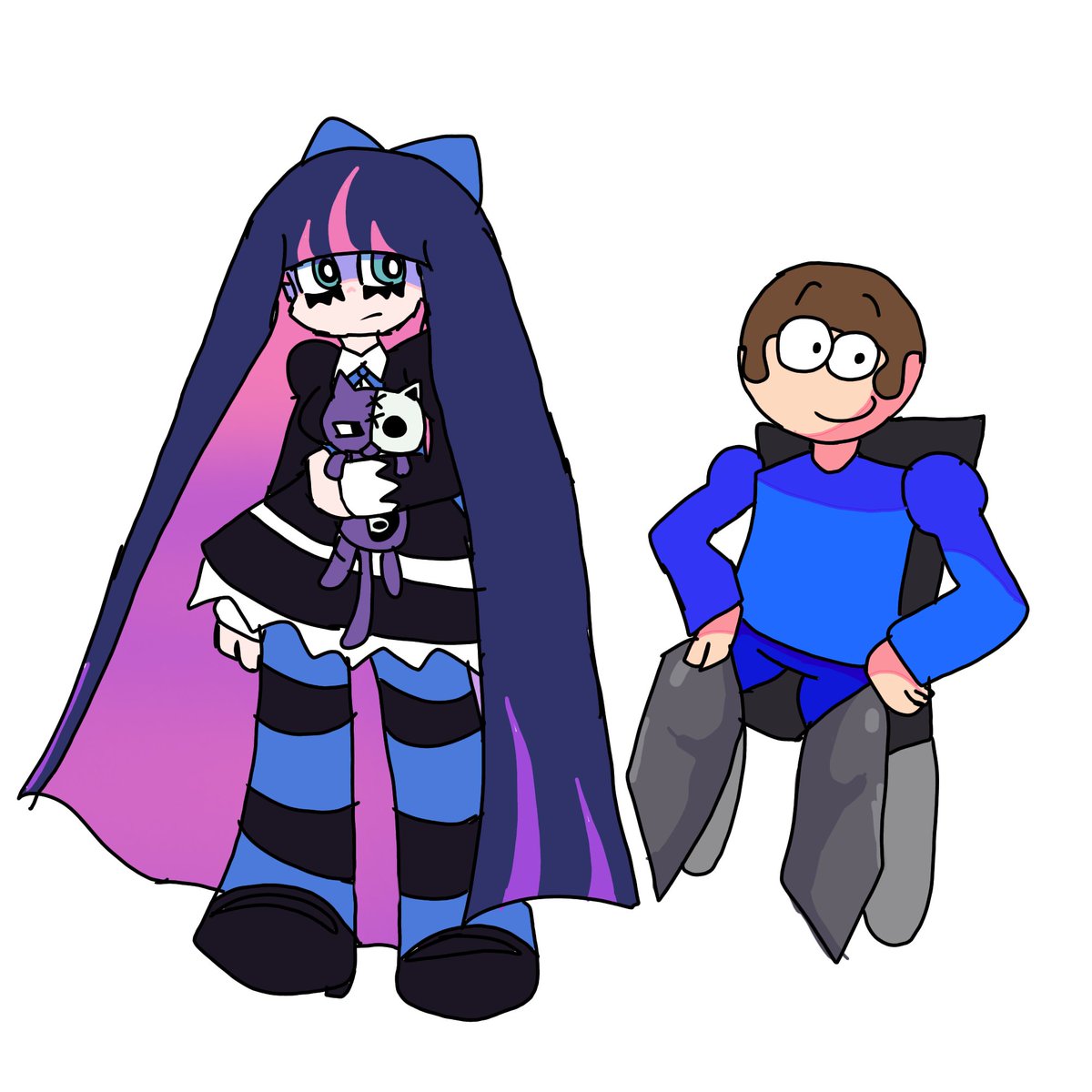 I drew my 2 favorite characters, that's all