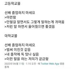 선배 졸업하지 마세요....