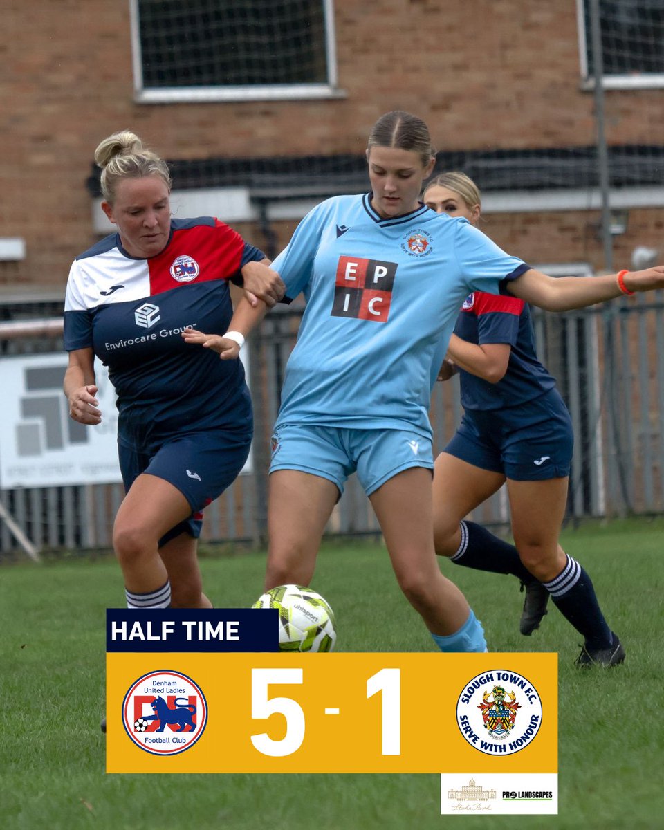 Slough Town Ladies FC (@sloughtownlfc) on Twitter photo A tough first half for the Rebels. A quickfire double from Denham was responded to from the penalty spot by Saj Turner, but the hosts added three more before the break.
๐ธ <a href="/ThompsonSinead/">sinead thompson</a> 
#OneSlough A tough first half for the Rebels. A quickfire double from Denham was responded to from the penalty spot by Saj Turner, but the hosts added three more before the break.
๐ธ <a href="/ThompsonSinead/">sinead thompson</a> 
#OneSlough