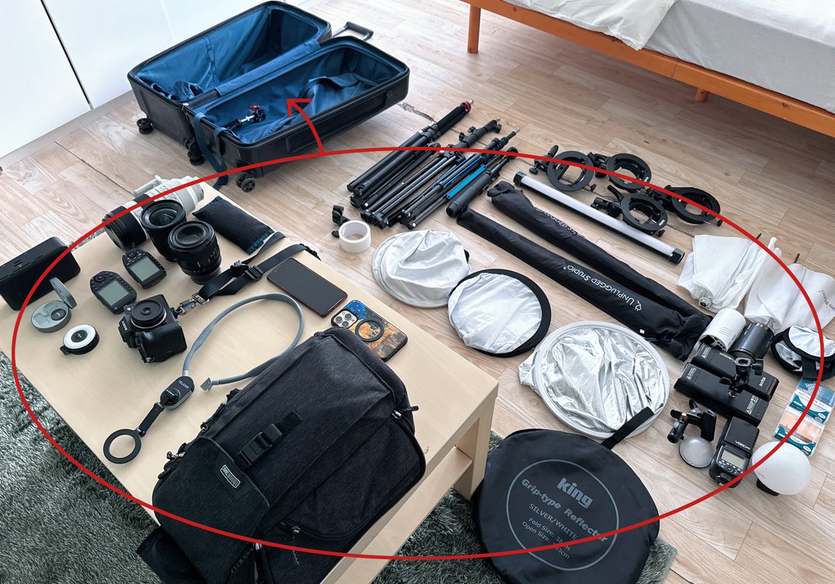 一つのキャリーに詰めすぎて車輪が心配……