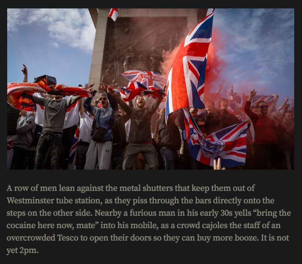 The best 3 Sentence Summary of Yesterday's Far Right Riots in #London.