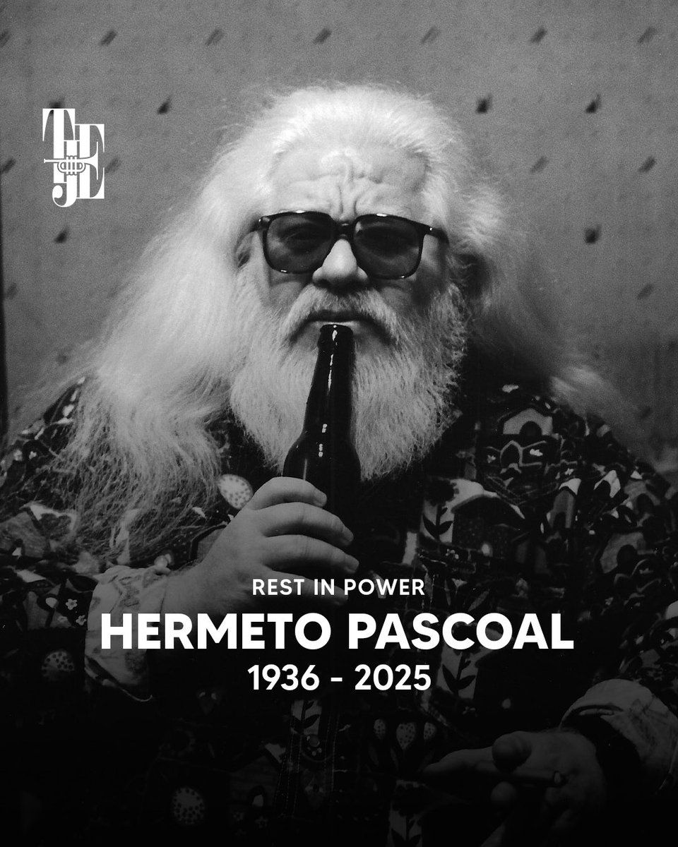 We are deeply saddened to hear of the passing of Brazilian composer and multi-instrumentalist Hermeto Pascoal.

Known as “O Bruxo” (the sorcerer) for his unique ability to blend Brazilian rhythms and jazz into innovative works. A self-taught prodigy, he played instruments like