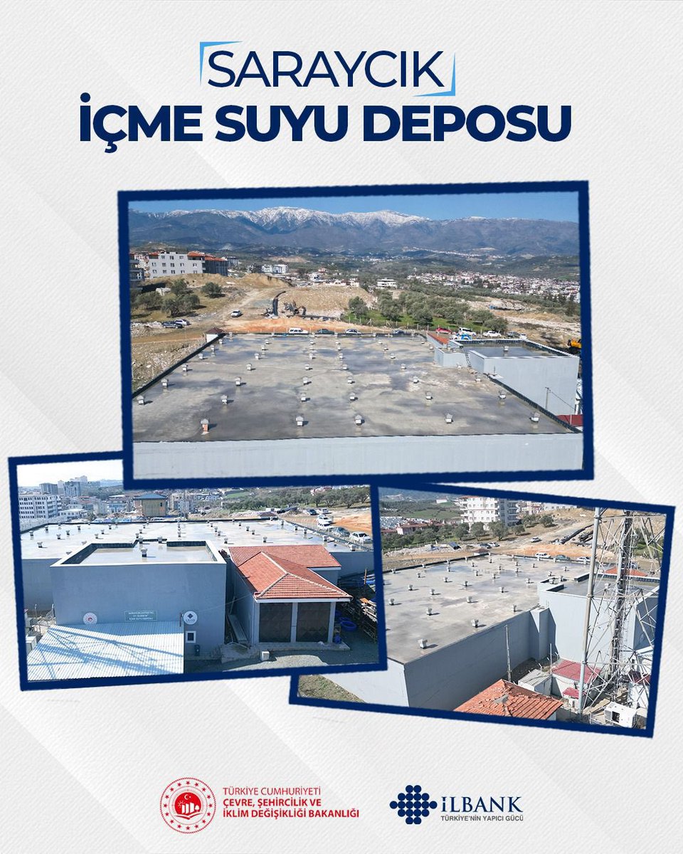 💧 #Antakya Saraycık İçmesuyu Projesi

6 Şubat depremlerinin derinden etkilediği Antakya’da sağlıklı ve sürdürülebilir içme suyu temini için önemli bir adım atıldı.

🏗️ 15.000 m³ kapasiteli içme suyu deposu tamamlandı.

👥 200.000 kişiye sağlıklı içme suyu temini sağlanıyor.

💰