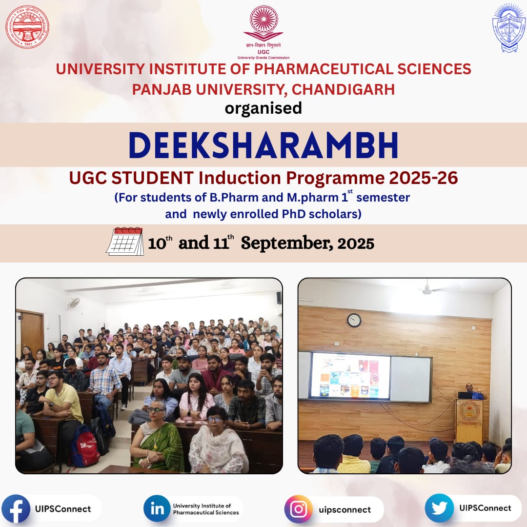 UIPSconnect's tweet image. #deeksharambh2025
#studentinductionprogramme
#ugc
#panjabuniversitychandigarh
#uips
#bpharm
#mpharm
#phdscholars
#freshers