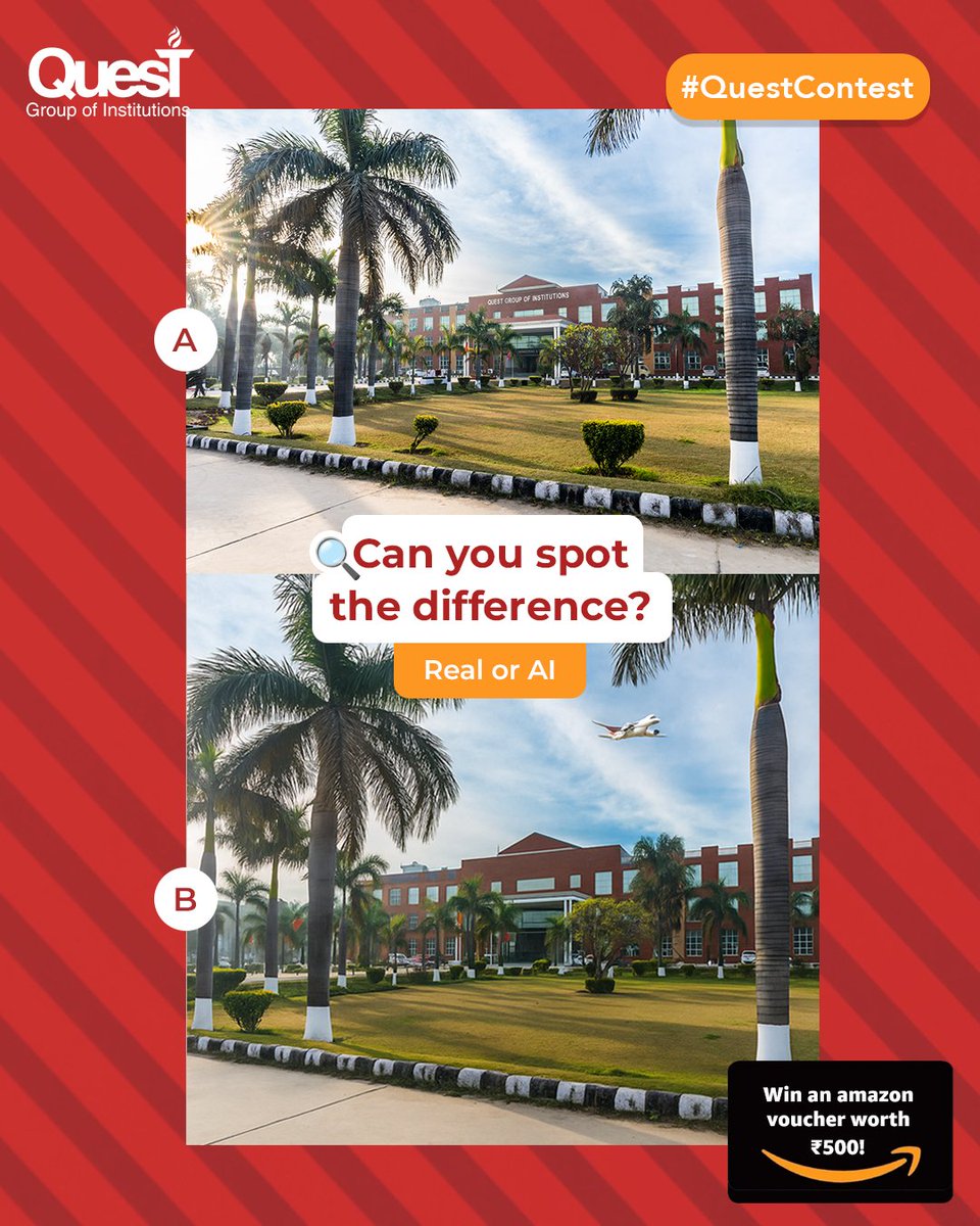 ashishs0008's tweet image. PictA is Real ✅ 
Pic B AI-made ❌ 

#QuestContest @QuestMohali

Tags @himanshu0123459 @kira_slaye63865 @_master1045