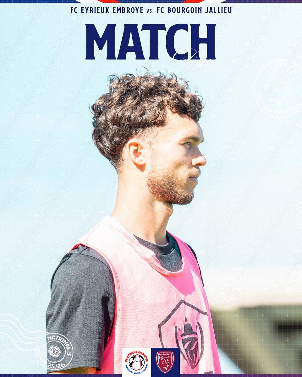 ⚔️ 𝐌𝐚𝐭𝐜𝐡 𝐃𝐚𝐲

🐬 Au programme, un déplacement de nos Ciel et Grenat pour ce 3e tour de Coupe de France🔥

 ⚔️ FC Eyrieux Embroye
🗓️ Dim. 14 Septembre | ⌚️14h30
🏟️ Stade Municipal

#GRANDIRENSEMBLE✍️