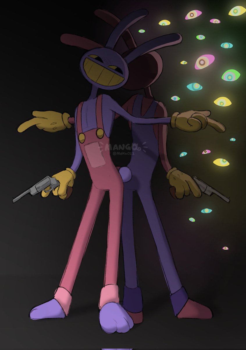 Moku022's tweet image. 🤡:DON&apos;T YOU THINK THIS IS WHY EVERYONE ABSTRACTS?

🐰:Abstract?

a̶b̷s̷t̵r̵a̸c̵t̷?̴

.....

#jax #tadcjax #TADC #eviljax 
(This is a repost to try again. I actually feel proud of this qwq)