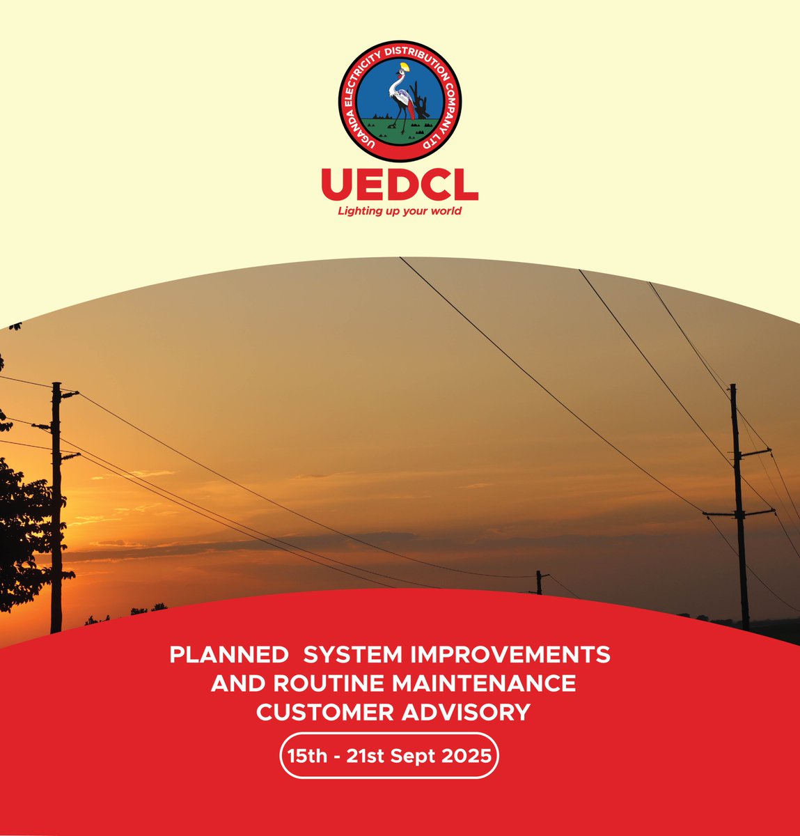 Uganda Electricity Distribution Company Ltd tweet media