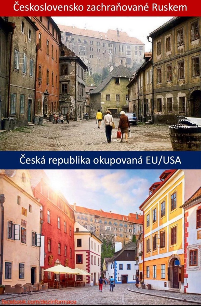 bderski's tweet photo. Czesi podsumowali okupację ruskich z "okupacją" wg ruskich. https://t.co/OjeR0nT7VL