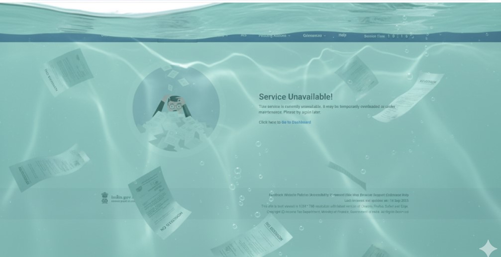 Anuana10's tweet image. When the portal drowns how do we stay afloat? @IncomeTaxIndia 
#Extend_Due_Date_Immediately #extend_ITR_TAR_duedates #ExtendAuditDueDate #Extension_हक़_है_भीख_नहीं