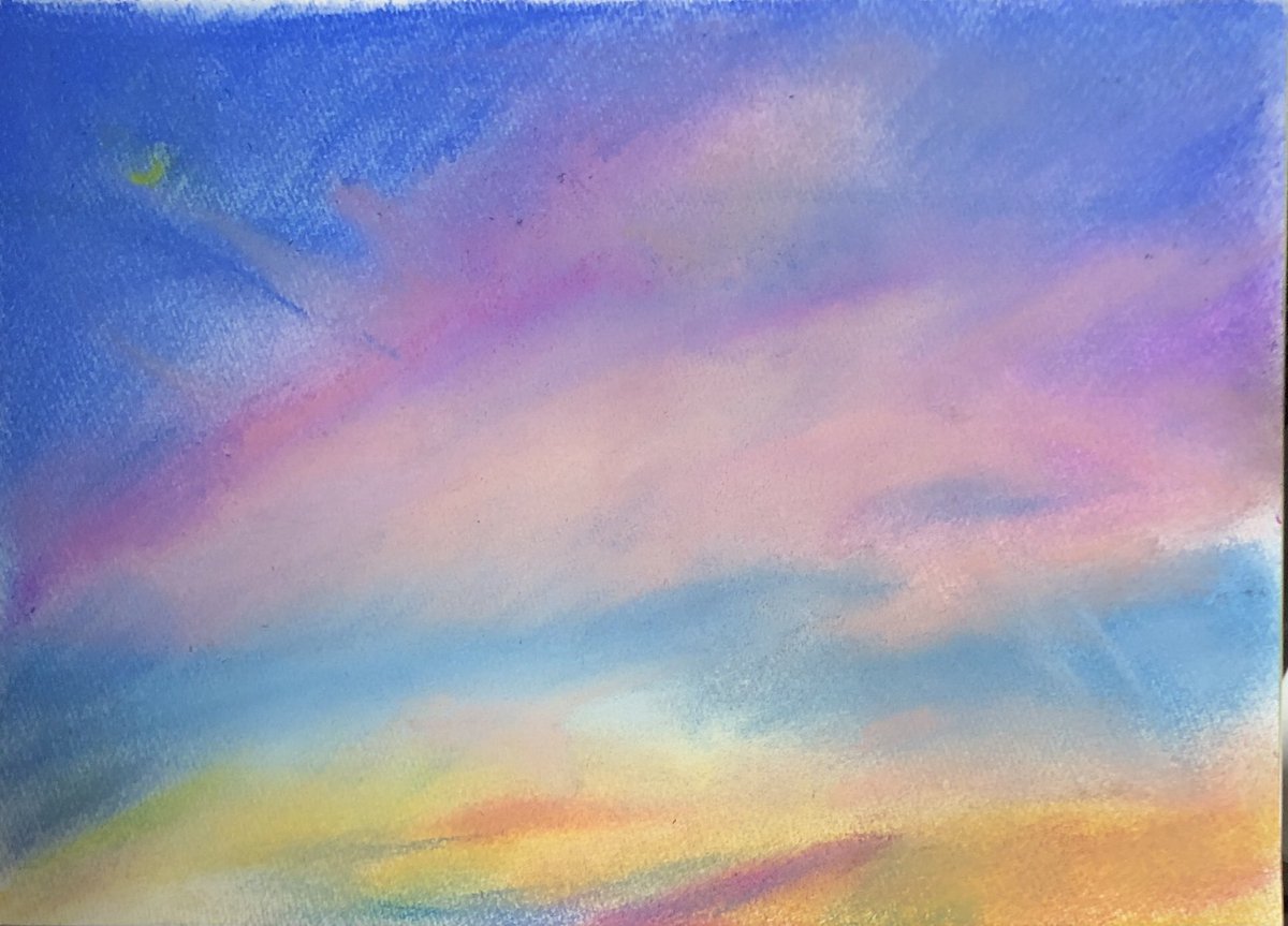 #パステル画
#スケッチブック

いつかの空