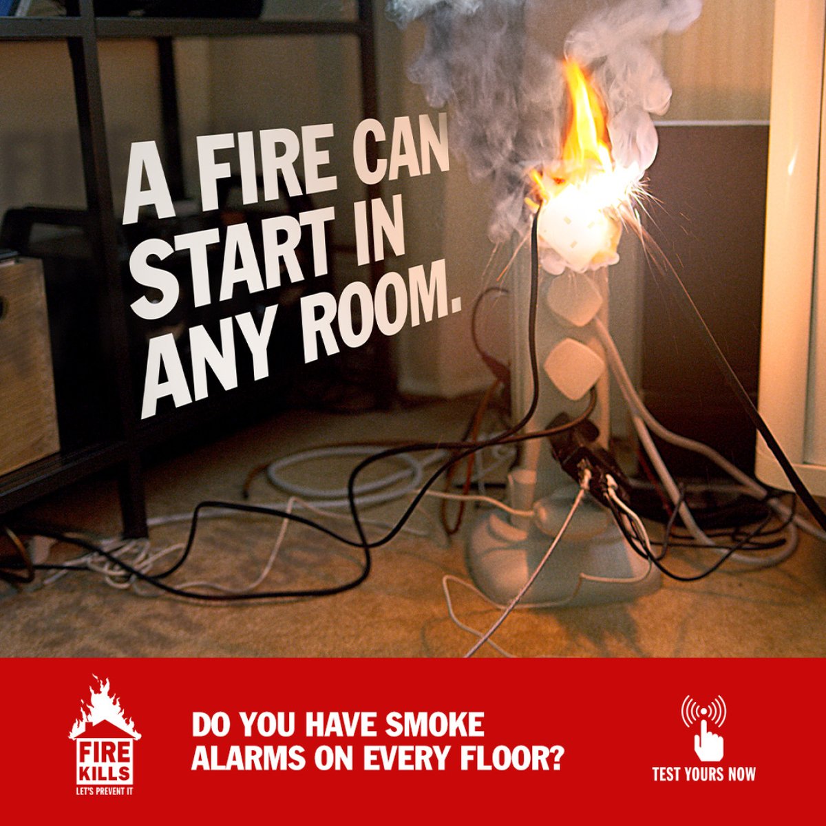 An extension lead or adaptor will have a limit to how many amps it can take so, to help reduce the risk of fire, be careful not to overload them. Try to keep to one plug per socket

dwfire.org.uk/electrical-saf…