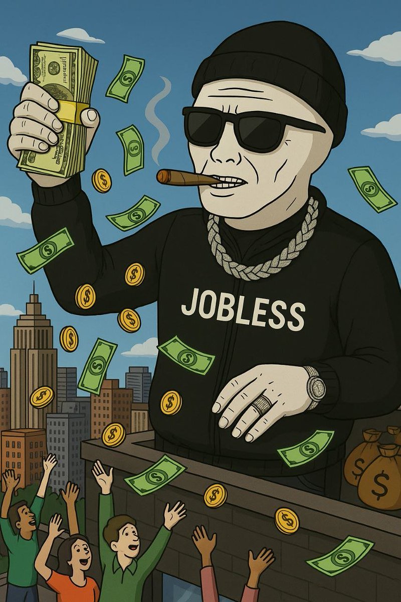 Cigars, Chains, and Gains

🔒 15% of the total supply LOCKED
🎁 $30,000+ GIVEAWAY incoming
⚡️ 50x BOOST unlocked
🌐 WEBSITE live now! joblesscto.com