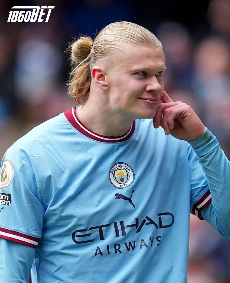 1860BET's tweet image. Derby day pick: Haaland Anytime @ 1.65 (1860BET).
Six vs United so far… more incoming? 😏 #ManchesterDerby #GoalMachine #MCIMUN