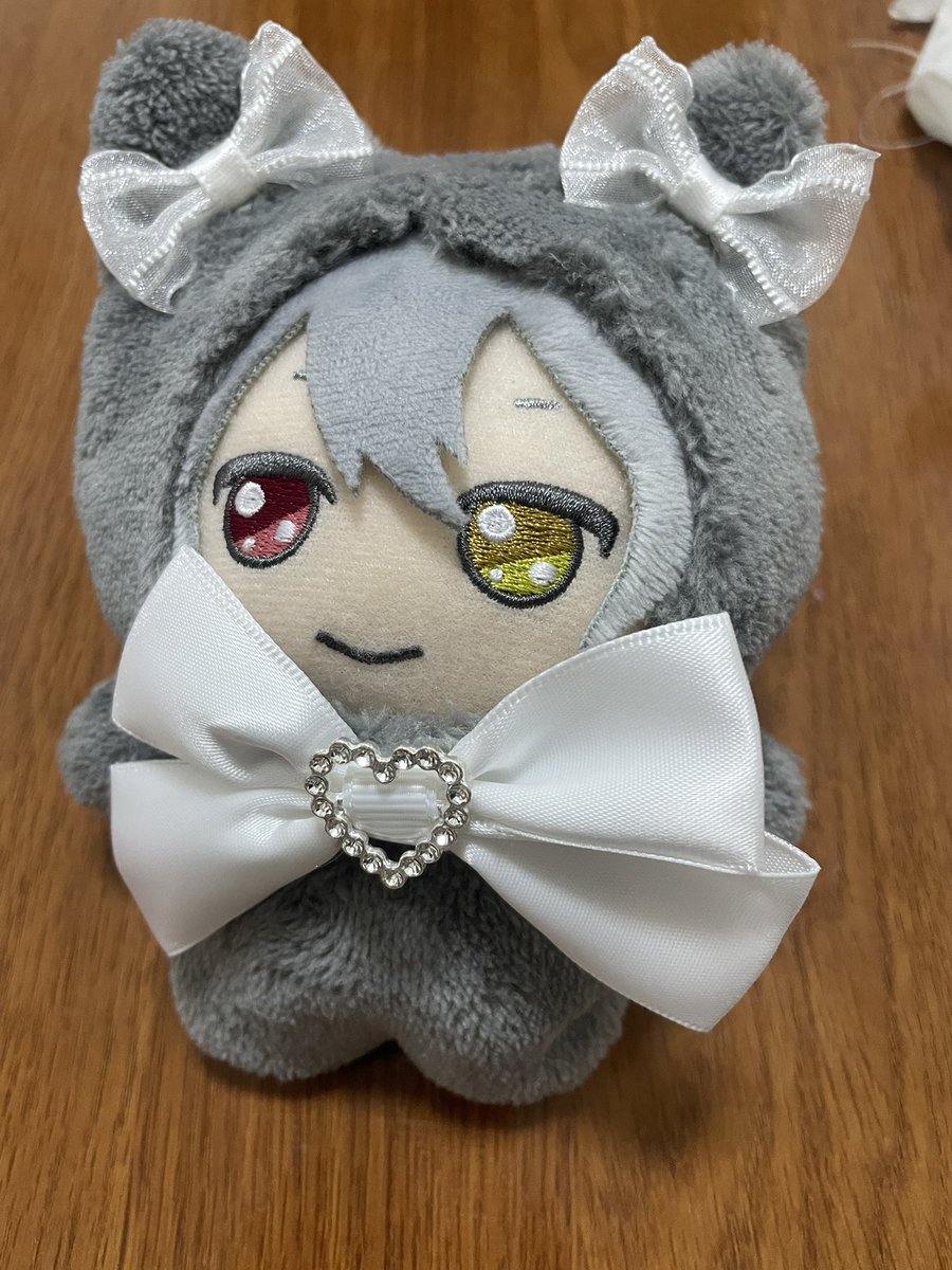 百均の材料で初めてぬい服作った！✊🏻