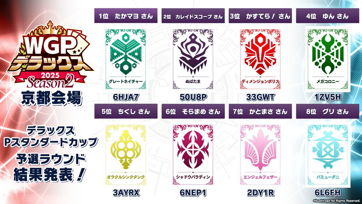 🏆 WGP #デラックス 2025 Season2 京都会場🏆 デラックスPスタンダード