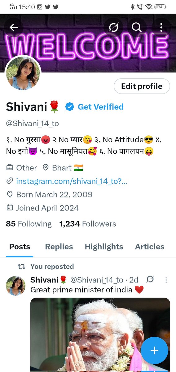 Unique follow's 🤔😘💖❤💓