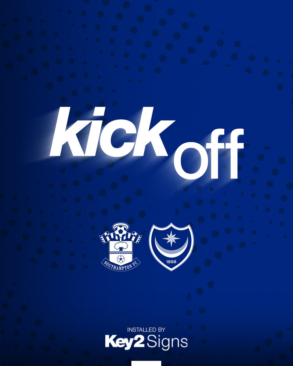 1' | Underway on derby day. UP THE BLUES. 💪

🔴 0-0 🔵 // #Pompey