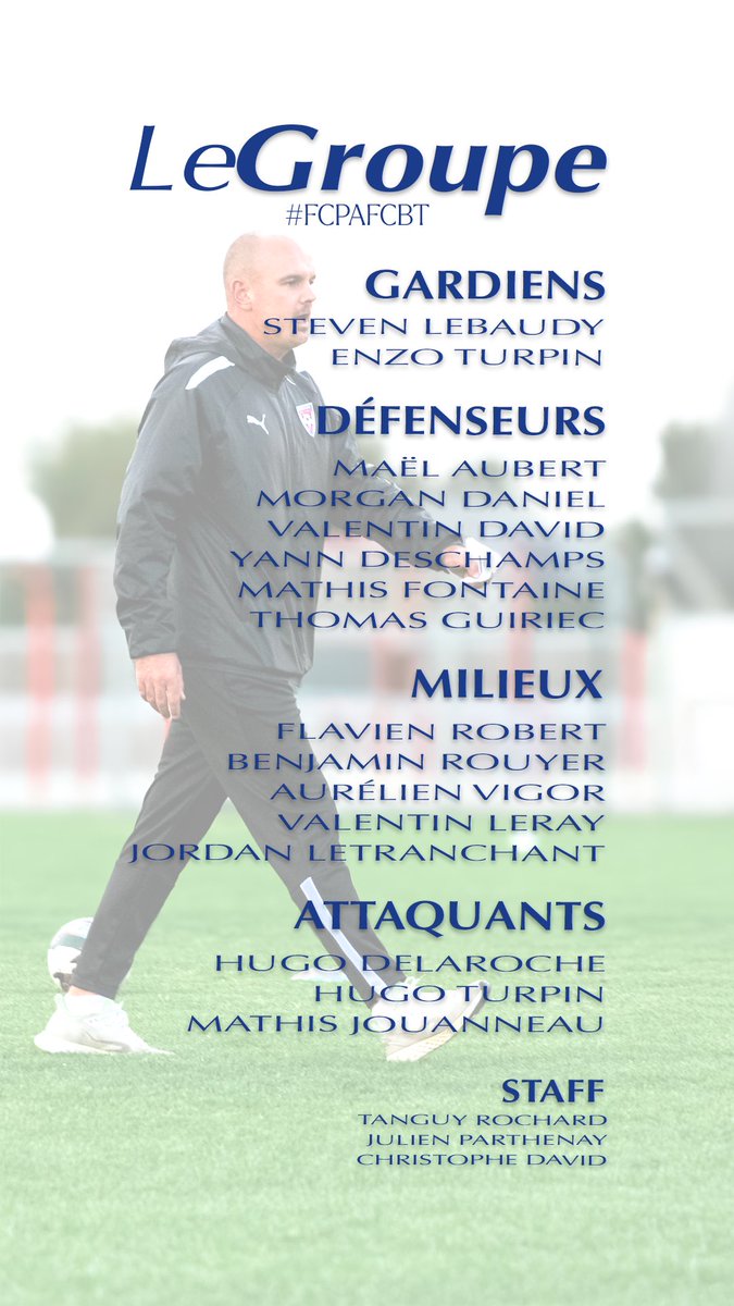 Il est là, le groupe 🤩

Allez les gars 👊

#FCPAFCBT #GOFcbt