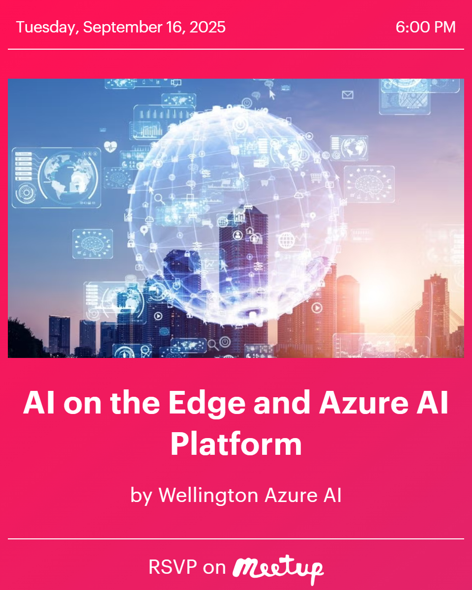 Packing bags and fitting all the AI Hardware into baggage. Going to be interesting at Aviation Security - two laptops, Industrial AI Jetson Nano, ESP32 CAM, and a security camera. Integrating IoT Edge with AI in Azure without Azure AI. #mvpbuzz
meetup.com/wellington-azu…