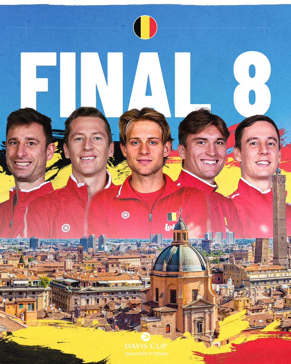 Belgium to Bologna 🤝

They advance to the Final 8 following a thrilling 3-2 tie victory over Australia 🇧🇪

#DavisCup