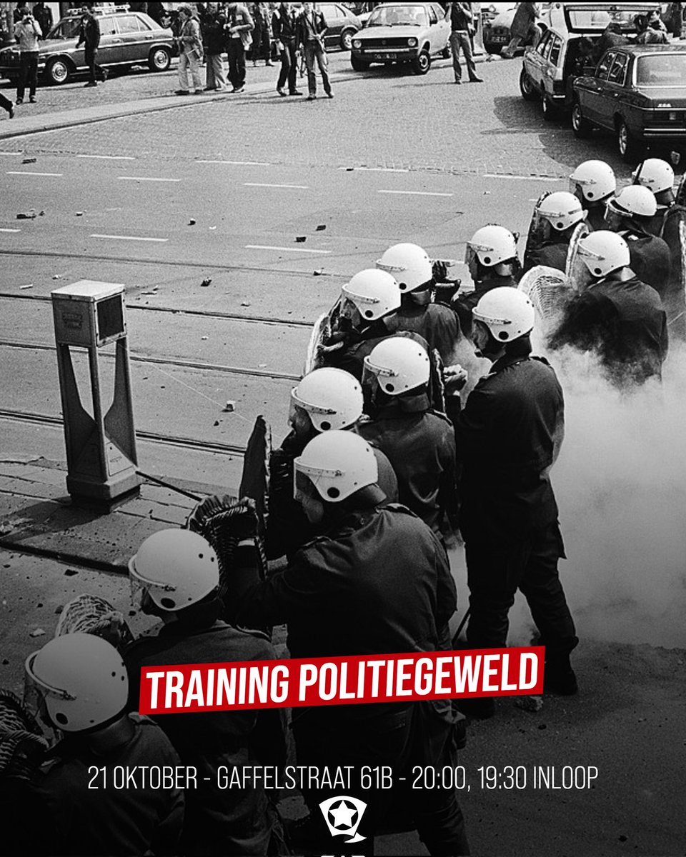 Binnenkort houdt ROOD Rotterdam een training over politiegeweld!

Wil je ook leren hoe je moet omgaan met groots politieoptreden tijdens demonstraties? Sluit je vrijblijvend aan! De training vindt plaats op 21 oktober, en begint om 20:00. Hopelijk tot snel! 🚩