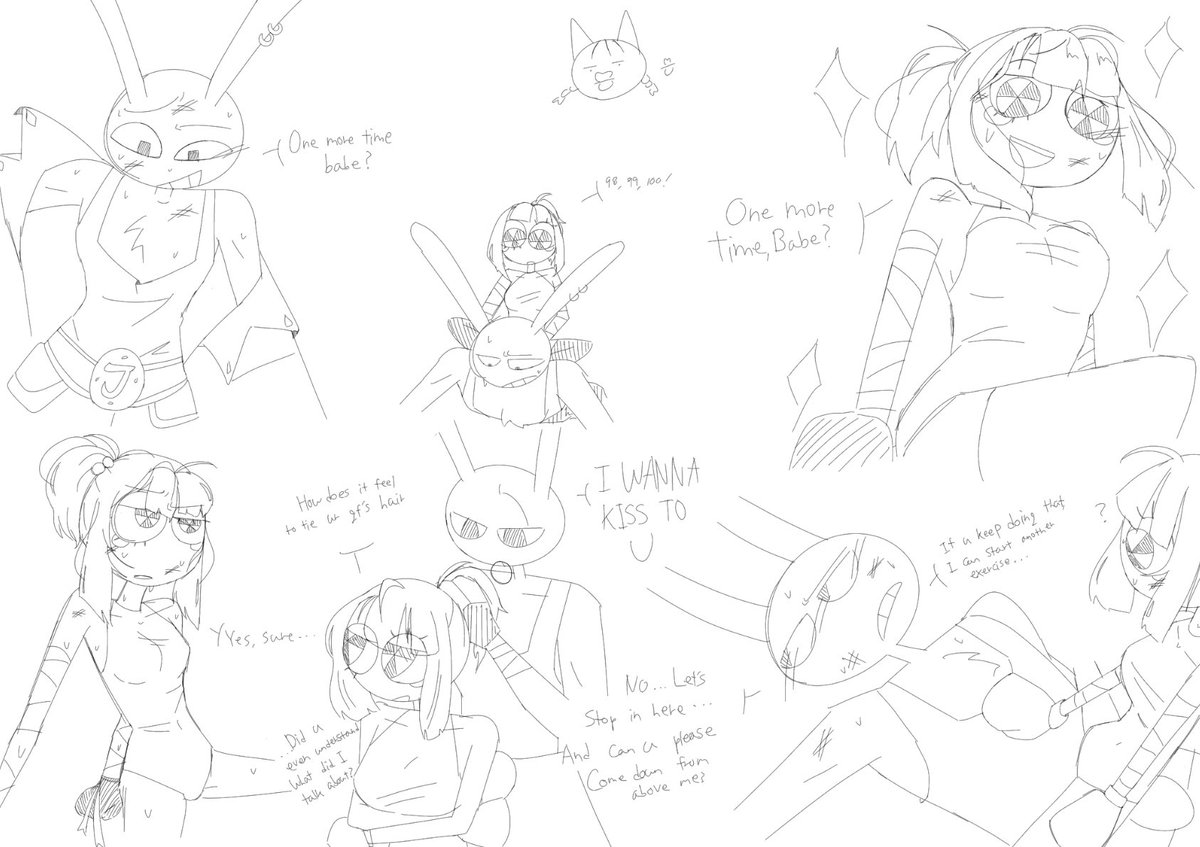 HyunCho359512's tweet image. Boxing au funbun
#jaxxpomni #funbun #funnybunny #tadcfanart #TADC #잭폼